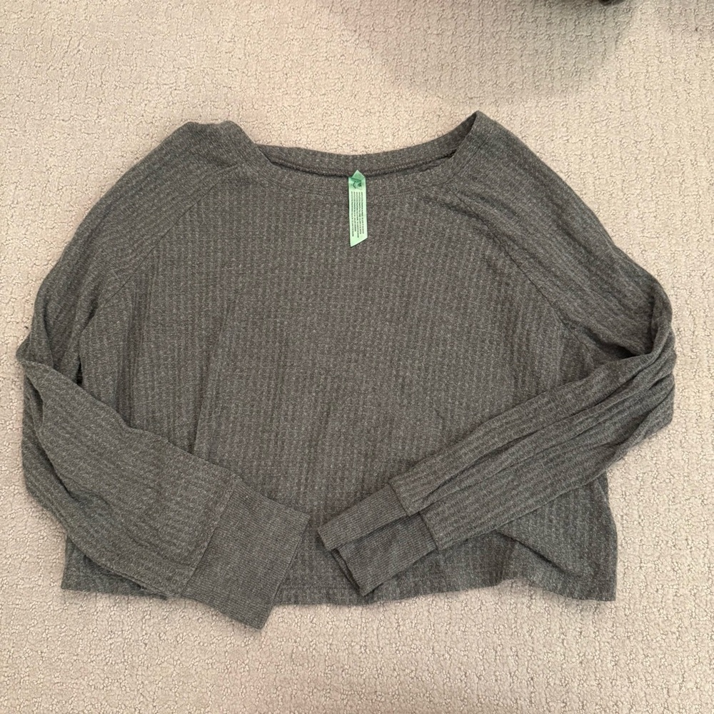 Honeydew Intimates Gray Knit Top